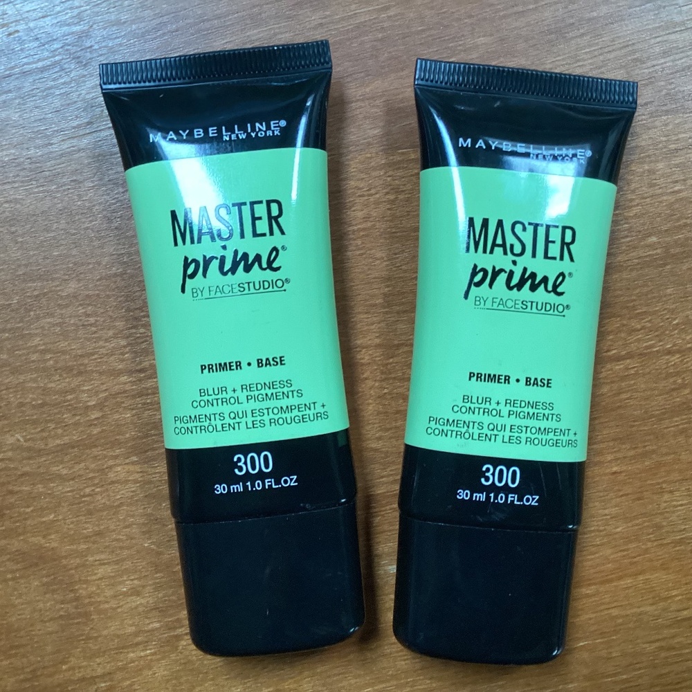 Maybelline Master Prime Primer Base Bundle New/Sealed 30 ml